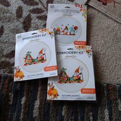 Embroidery Kits. New. In Sealed Package. $3 Each