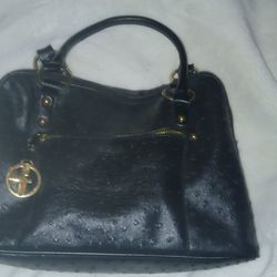 LARGE Black Purse (Leather?)