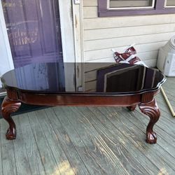 Queen Anne Mahogany Living Room Table Set 
