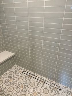 6.5 SQFT Adex USA Horizon Series 3x12” Relief Lineas / Stripes Mist Glossy wall tiles