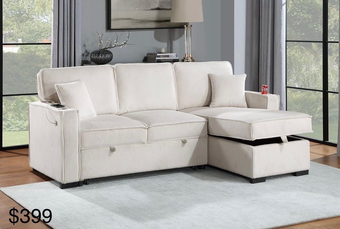 Sectional Sleeper Sofa With Storage