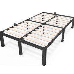 Full Size Bed Frame with Wood Slats