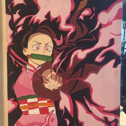 Demon Slayer Nezuko Kamado canvas painting