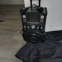 Karaoke With 2 Mic Phones And Remote Control 