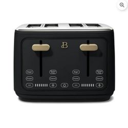 $60 Beautiful 4-Slice Toaster with Touch-Activated Display, Black Sesame by Drew Barrymore