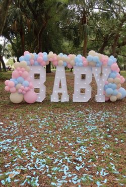 4ft baby marqueses letters