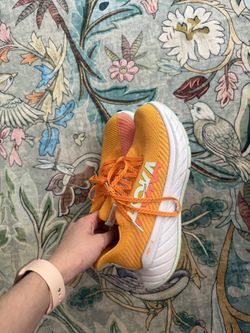 HOKAS Pink and orange, size 8.5W