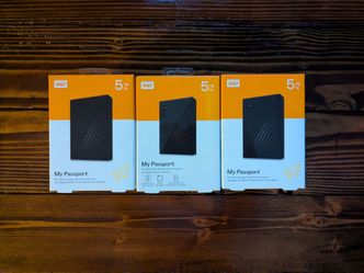 New Western Digital 5TB External Hard Drives