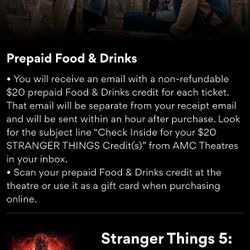 STRANGER THINGS TICKETS TODAY 6PM!!