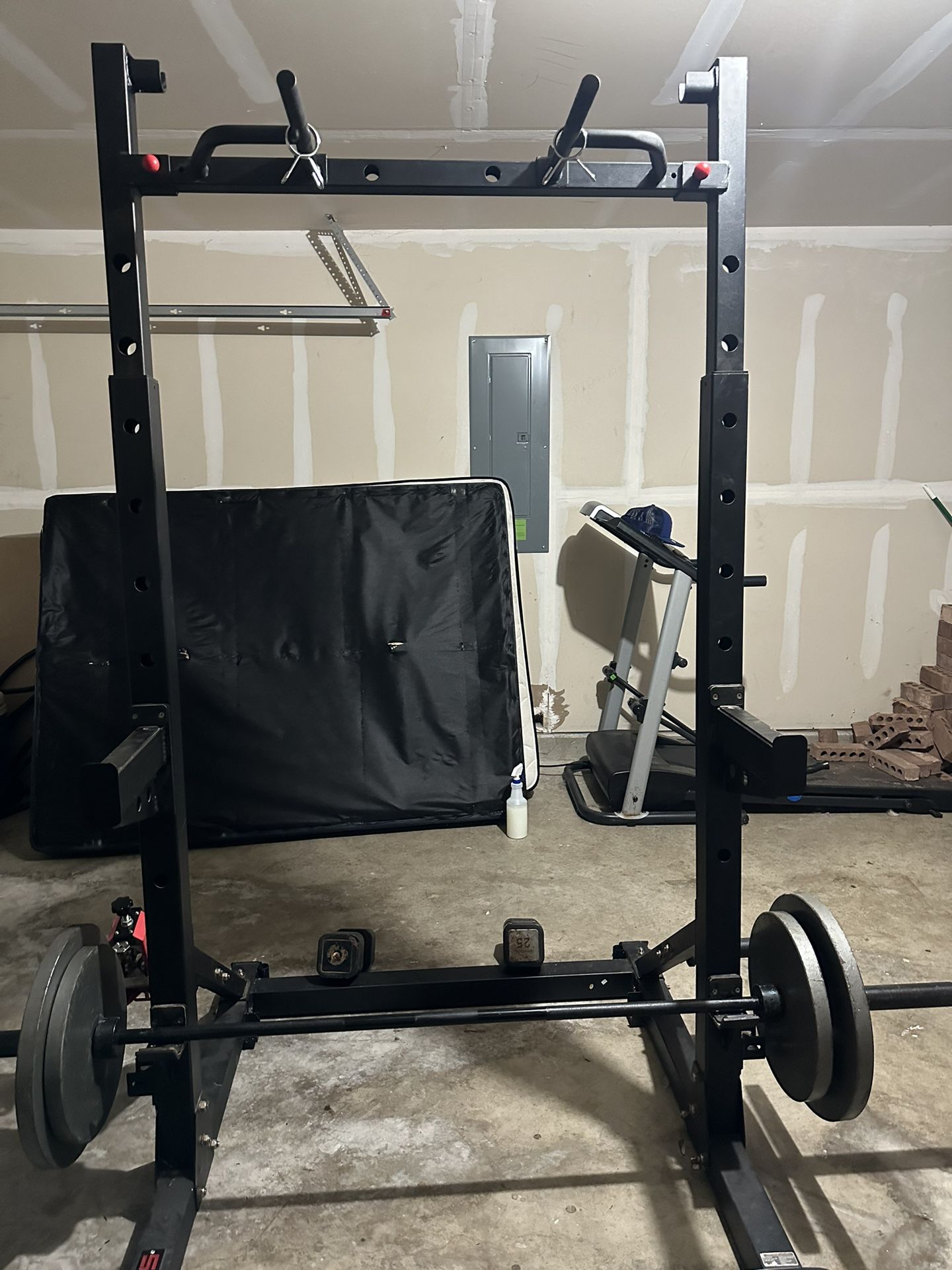 Squat Rack With Olympic Bar Trade For Lawn Equipment 