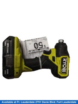 Ryobi Psbid02 Green Cordless Impact Drill
