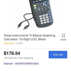 TEXAS INSTRUMENTS- TI-83 PLUS GRAPHING CALCULATOR (10 digit)