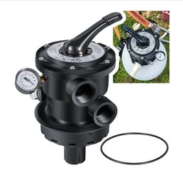 Replacement for Hayward SP0714T VariFlo Top-Mount Multiport Valve for All Hayward Above-Ground Pro and VL Series Sand Filter 1.5-Inch FIP Plumbing 7-P