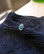 Sterling and a fire opal