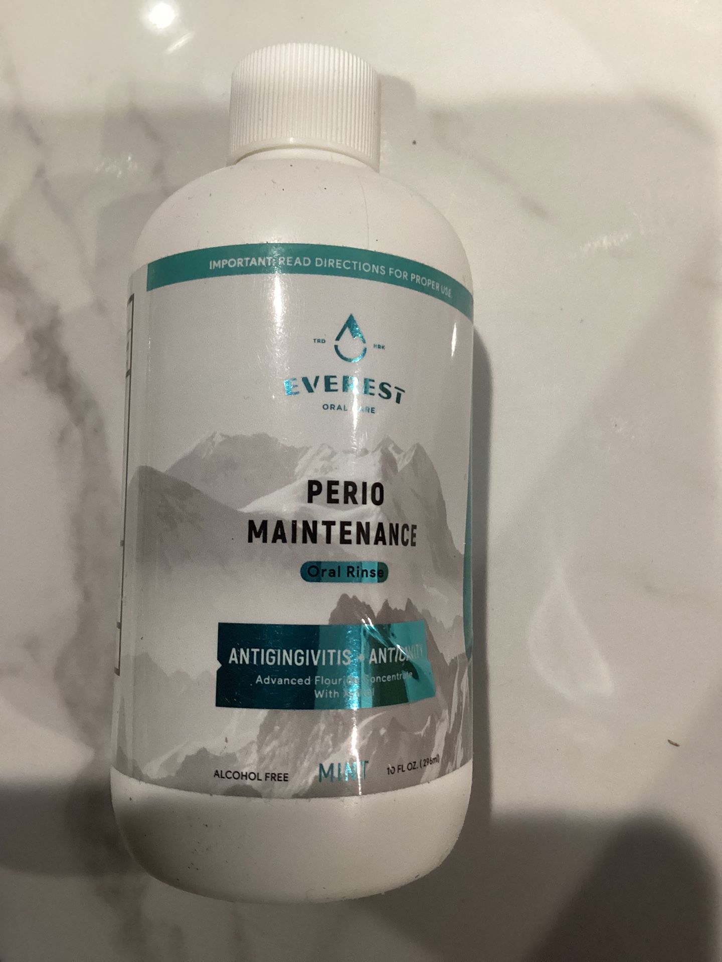 Everest Perio Maintenance Oral Rinse Concentrated Mouthwash 0.63% Fluoride 10 oz