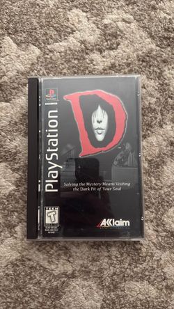 D for playstation 1 longbox