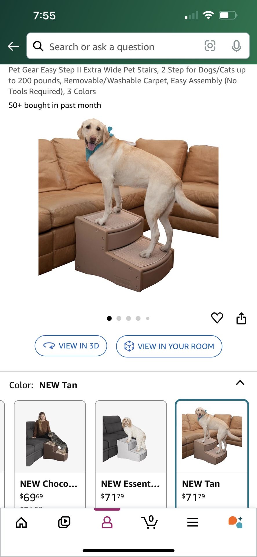 Pet Gear Easy Step II Extra Wide Pet Stairs
