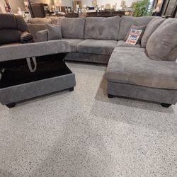 Sectional With Ottoman 