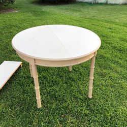 Vintage Faux Bamboo Breakfast Or End Table