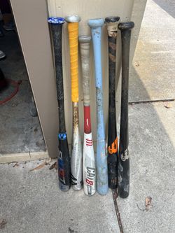 Baseball Bats, all 33 inch except the cat 8 (32 inch)