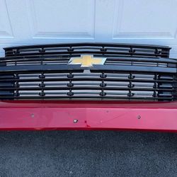 RED CHEVROLET TAHOE SUBURBAN FRONT BUMPER ORIGINAL 2021 2022 2023 2024