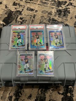 2023 optic Cj stroud case hit psa numbered lot 5 cards
