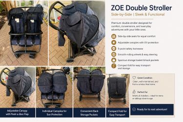 Zoe Double stroller