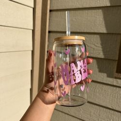 Custom 16oz Glass Cup 