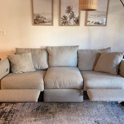 Reclining Sofa With USB Charging