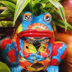 🪴🇲🇽Talavera Frog 🐸 Planter 🪴🇲🇽Pottery Store In Cypress Ca. "