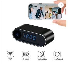 Mini Camera Clock Full HD 1080P Wireless Wifi Control IR Night Vision View DVR Camcorder Home Surveillance Monitor Video