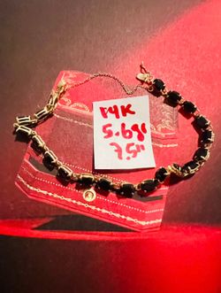 14K Solid Gold Bracelet For Wedding 5.6Gr