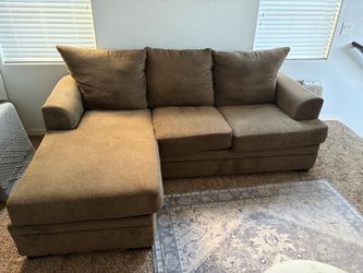 Couch with chaise lounge