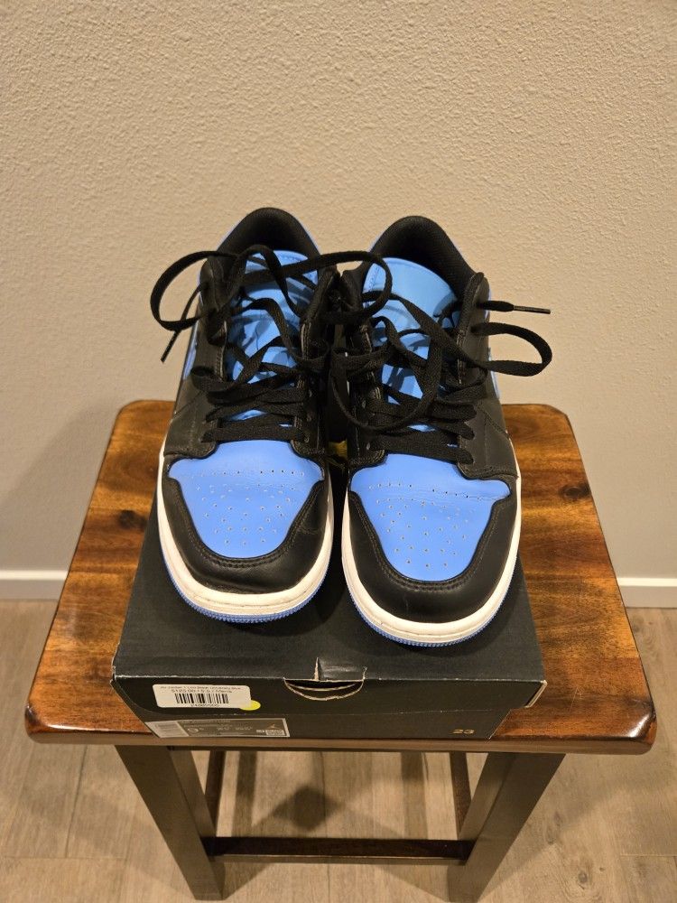 Jordan 1s Black University Blue Low