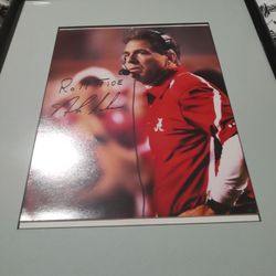 Nick Saban Signed Picture