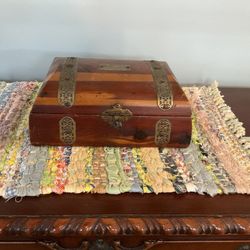 Beautiful Antique / Vintage Nussbaum Jewelry/ Trinket Wooden Box