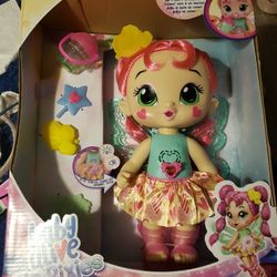 NEW BABY ALIVE GLOPIXIES SAMMIE SHIMMER BABY DOLL & ACCESSORIES AGES 3+  IN HAND
