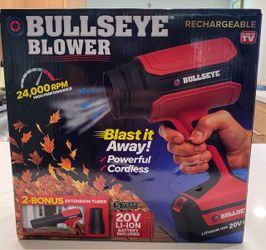 Bullseye Blower Rechargeable Cordless Leaf Dust Air Blaster