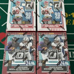 NFL Football Blaster Box - Optic And Donruss!!! Lot Of 4!!!