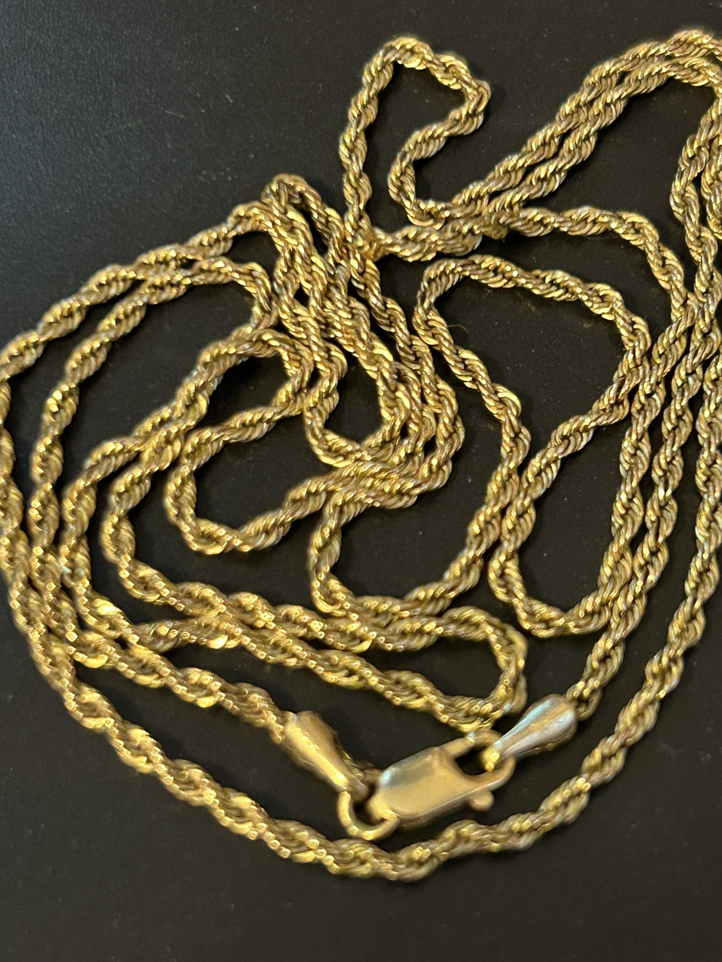 10 K Gold Rope Chain 