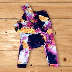 Multicolored Women’s Sports Suit With Embroidery 