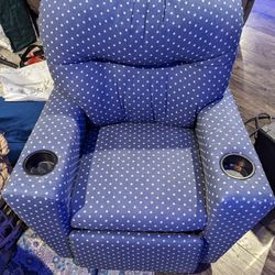 Kids Recliner with Cup Holders 