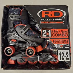 Roller Derby 2 in 1 Combo Sixe 12-2 Kids