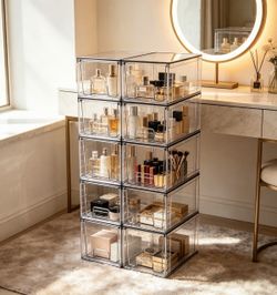 Acrylic drawer storage