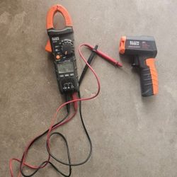 Digital Clamp Meter, & Thermometer 