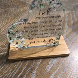 Gift for mother of groom from Bride