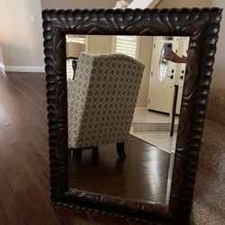 Wood Mirror (set Of 2 ) 44” X 32” …..