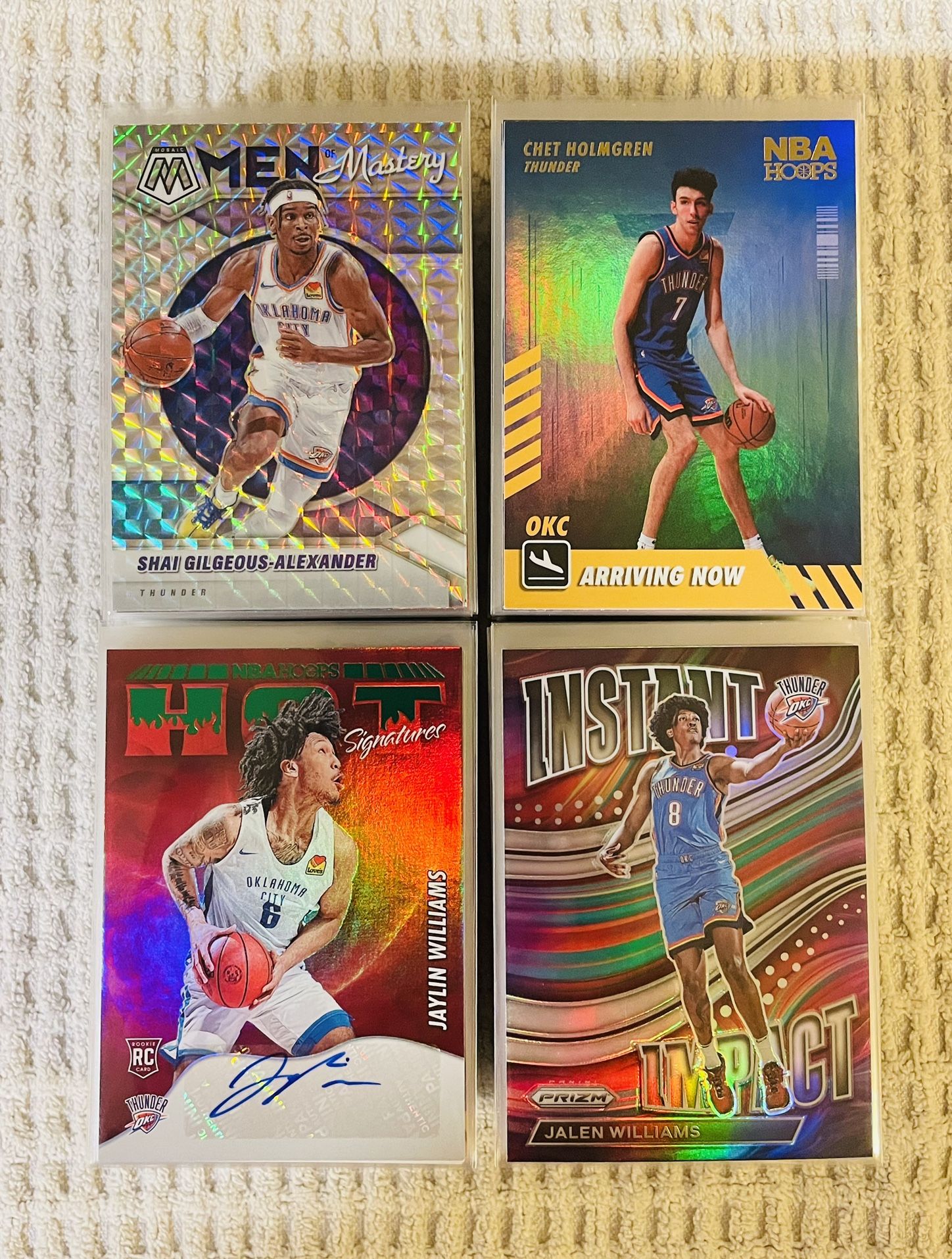Oklahoma City Thunder 185 Card Basketball Lot! Rookies, Prizms, Parallels, Autographs, Short Prints, Variations & More!