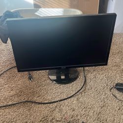 ASUS VE228 Monitor, Corsair Mouse, Razor Gaming Keyboard
