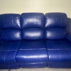 2 Couches w/4 Built In Recliners